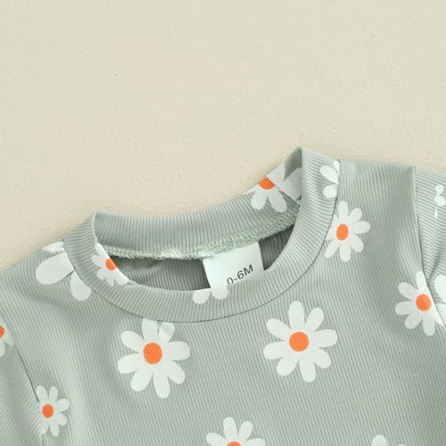 Floral Top Elastic waist short toddler girl - summer outfits