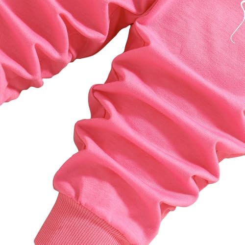 Stylish Heart Graphic Print Sweater Pants Set for Toddler Girls