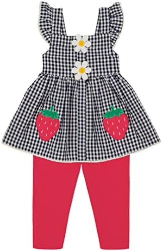 Cutesy Cozy Baby Girls 2-Piece Capri Set