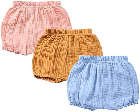 Unisex Cotton Linen Toddler Shorts Set