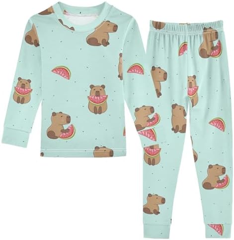WIFIU Kids Pajama Sets Soft Cotton Long Sleeve Perfect for Sleep Play