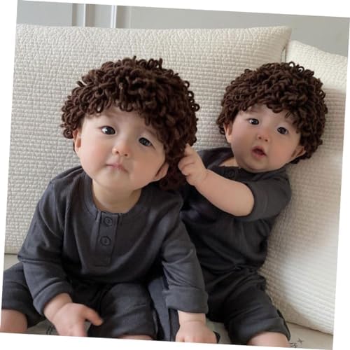 Cute Knitted Wig Hat for Boys and Girls