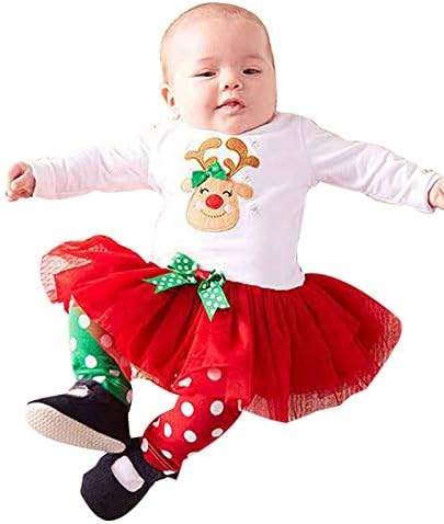3 Month Toddler Christmas Outfit Set for Boys and Girls