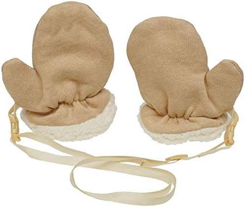 Sherpa Lined Fleece Baby Mittens for 024 Months
