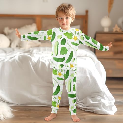 WIFIU Soft Cotton Pajama Set for Kids 18M-8Y Sleepwear