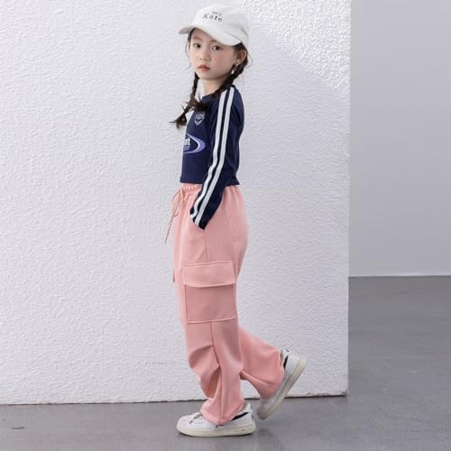 Stylish Wide Leg Cargo Pants for Girls 4-14