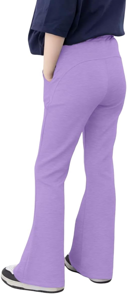 WELAKEN Girls Flare Sweatpants Bootcut Casual Jogger Pants with Pockets