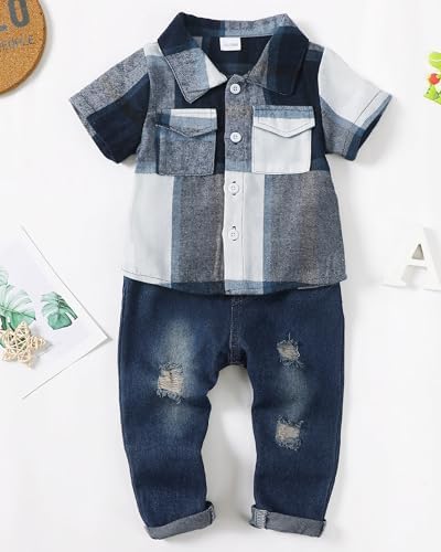 Renotemy Baby Boy Clothes Set Summer