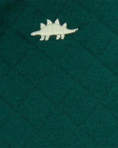 Stylish Quilted Little Jacket Set for Little Dino Lovers