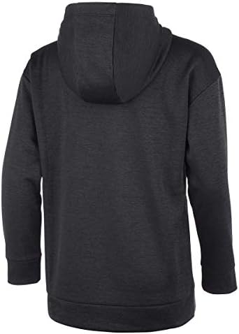 Stylish BlackPinkBlue X-Large girls hooded fleece tunic pullover sweatshirt from Adidas