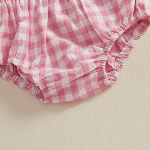 Newborn Plaid Cotton Bloomers Diaper Cover