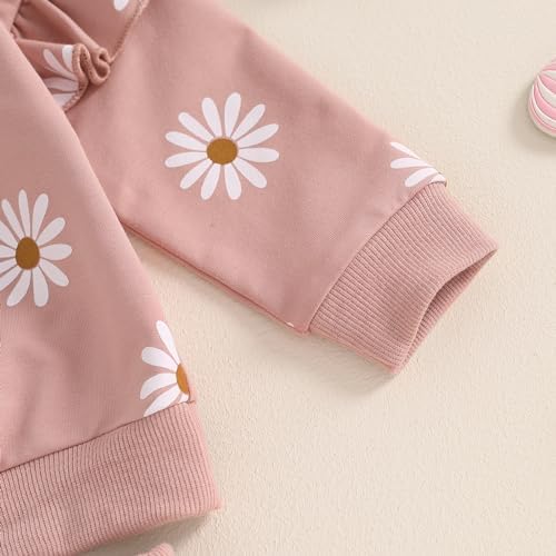 Mubineo Baby Girl Ruffle Sweater Pocket Pants Set