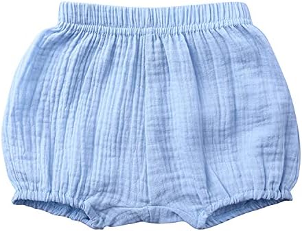 EISHOW Unisex Cotton Linen Stripe Shorts for Babies Summer Outfits