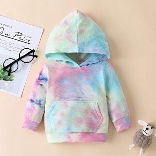 Newborn Baby Girls Tie-Dye Cotton Sweatshirt Pants Set - FallWinter Style