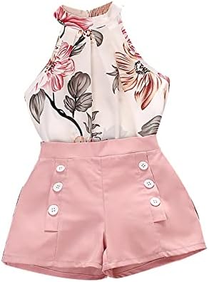 Summer Attire for Baby Girl Floral Sleeveless Set