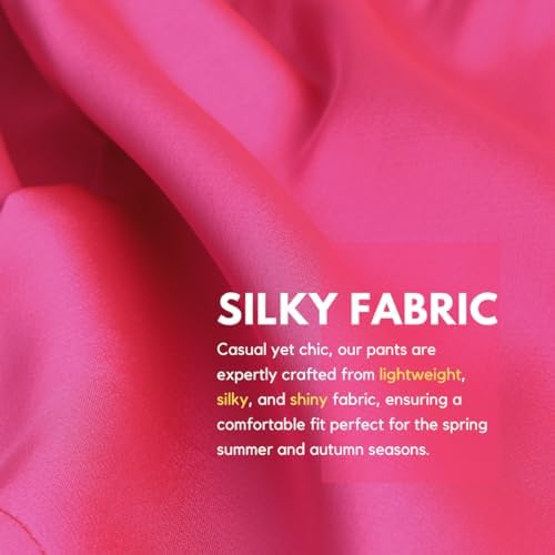 Lightweight Silky Jogger Pants for Girls Kids Toddler
