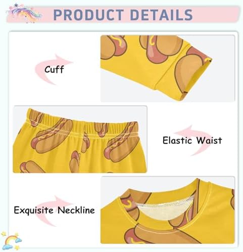 Comfortable and stylish 2-Piece Pajama Set for Girls 18M-8Y