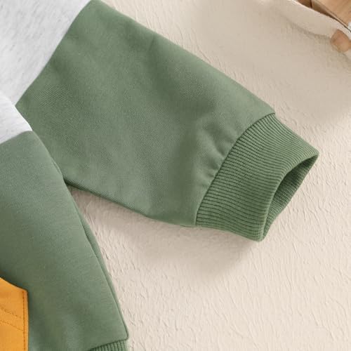 Infant Boys Cold-Hardy HOLLED Sweatshirt Pants Set