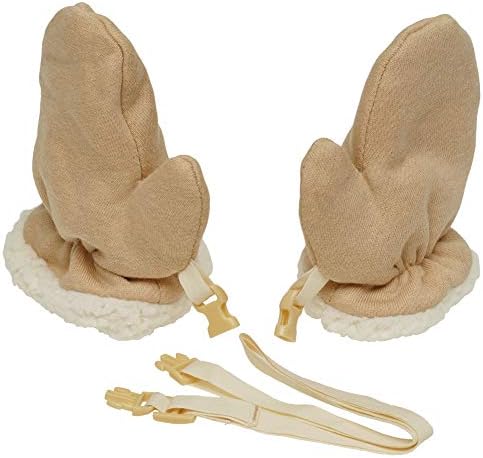 Sherpa Lined Fleece Baby Mittens for 024 Months