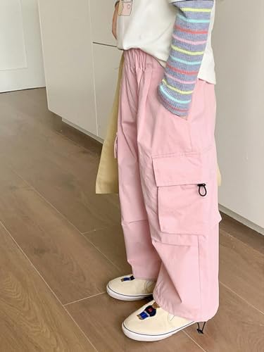 Biniduckling Age-Appropriate Panties for Girls and Toddlers Baggy Cargo Parachute Pants