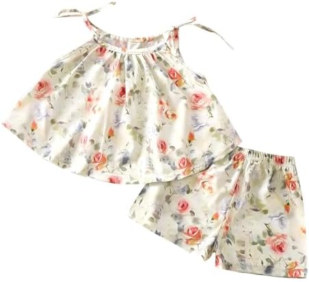 Cute Floral Halter Sets for Girls 0-10
