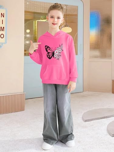 Cudtum Girls Long Sleeve Hoodie with Pocket