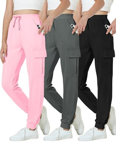 EXARUS Youth Girls Cargo Hiking Pants