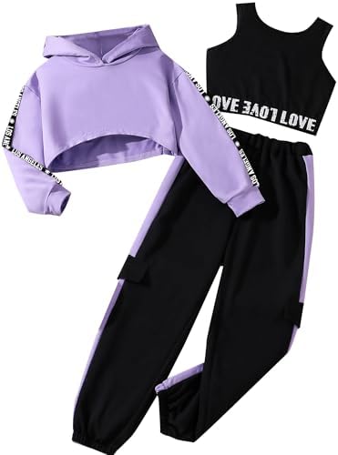Hilinker Girls Graphic 3-Piece Workout Set
