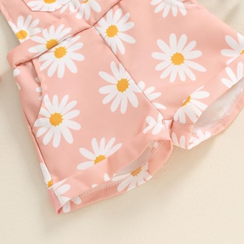 Newborn Summer Romper Overalls Set for Girls