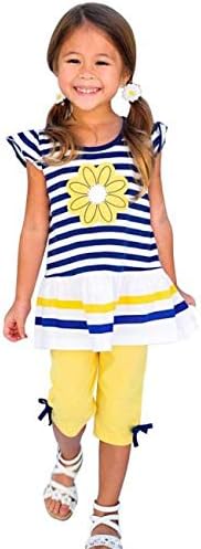 Sunflower Daisy Toddler Girls Summer Outfit