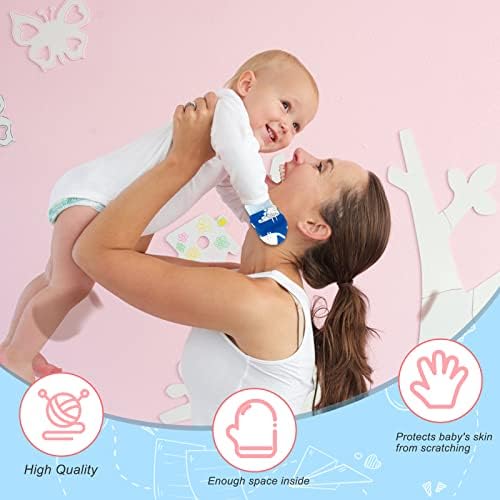 ONESING Organic Cotton Baby Gloves No Scratching 0-6 Months