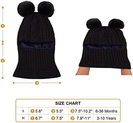 JANGANNSA Winter Baby Beanie with Pompom