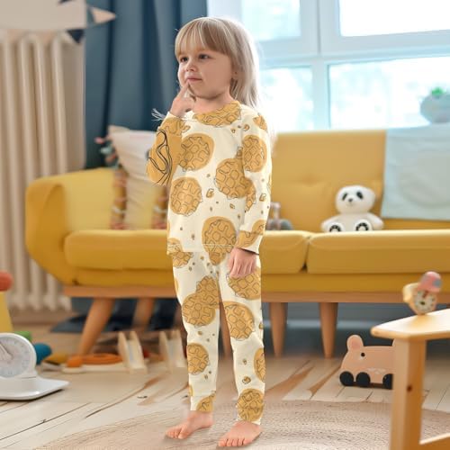 WIFIU Soft Cotton 2 Piece Pajama Set for Kids 18M-8Y