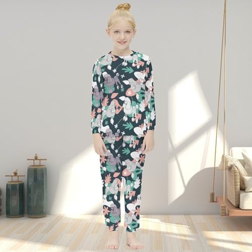 Meiko Girls Red Christmas Pattern Base Layer Set
