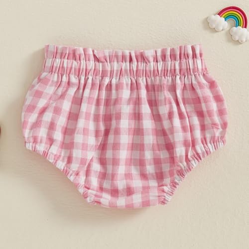 Newborn Plaid Cotton Bloomers Diaper Cover