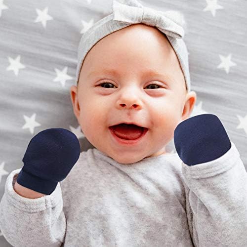 18-Pair No-Scratch mittens for Babies 0-6 Mo