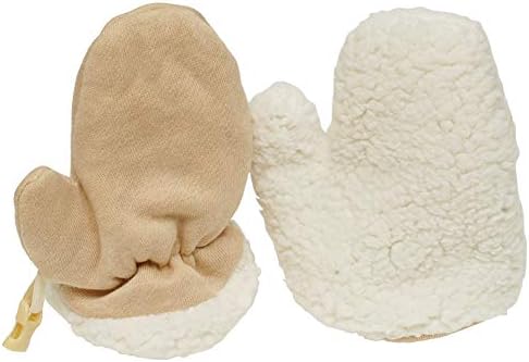 Sherpa Lined Fleece Baby Mittens for 024 Months