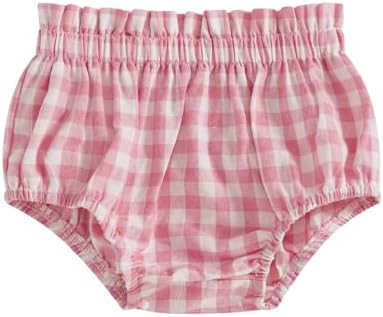 Newborn Plaid Cotton Bloomers Diaper Cover