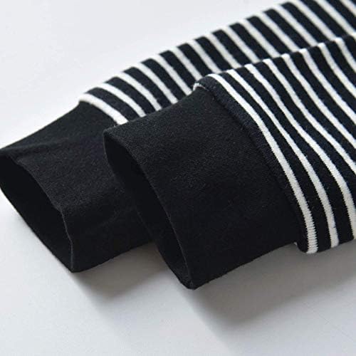 AMIMOJY Boys Girls Striped Long-Sleeve Hoodie Set