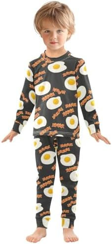 WIFIU Pajama Sets - Soft Cotton Long Sleeve Sleepwear for Girls 18M-8Y