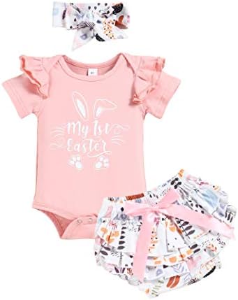 Menglang Baby Girl Romper Shorts Set - Bloom and Shine
