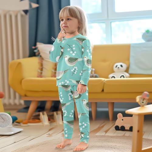 Adorable Long Sleeve Pajama Set for Kids Ages 18M-8Y