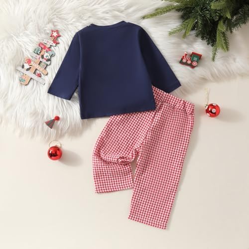 Christmas Kids Boys Girls Outfit - Santa Warm Sweater Pants Set
