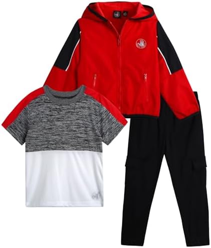 Body Glove Boys Complete Tracksuit Set - 3-Piece Lightweight Windbreaker More