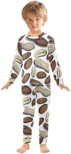 WIFIU Soft Cotton Pajama Set for Kids 18M-8Y 1