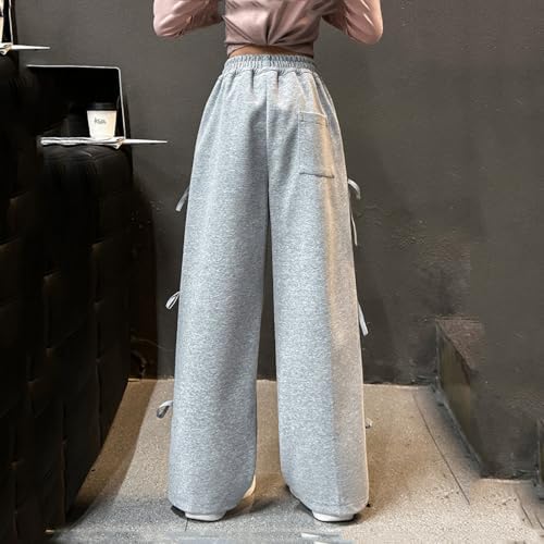 Trendy Wide Leg Sweatpants for Girls 4-14 Years