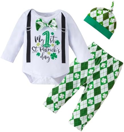 Baby Boy My 1st St Patricks Day Romper Set