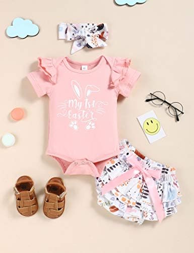 Menglang Baby Girl Romper Shorts Set - Bloom and Shine