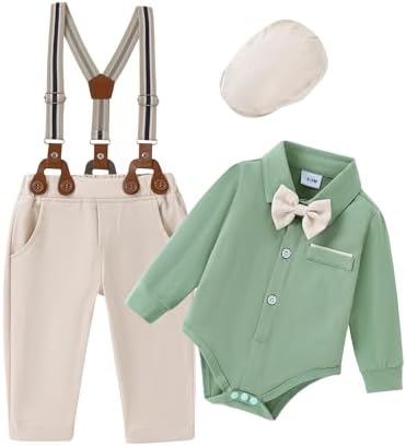 ZOEREA Baby Boy Suit - Gentleman Outfit for Newborn to 24 Months