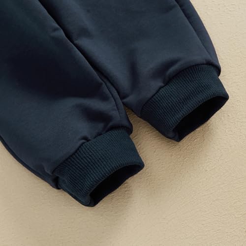 Infant Boy Long Sleeve Lapel Pullover Jogger Set